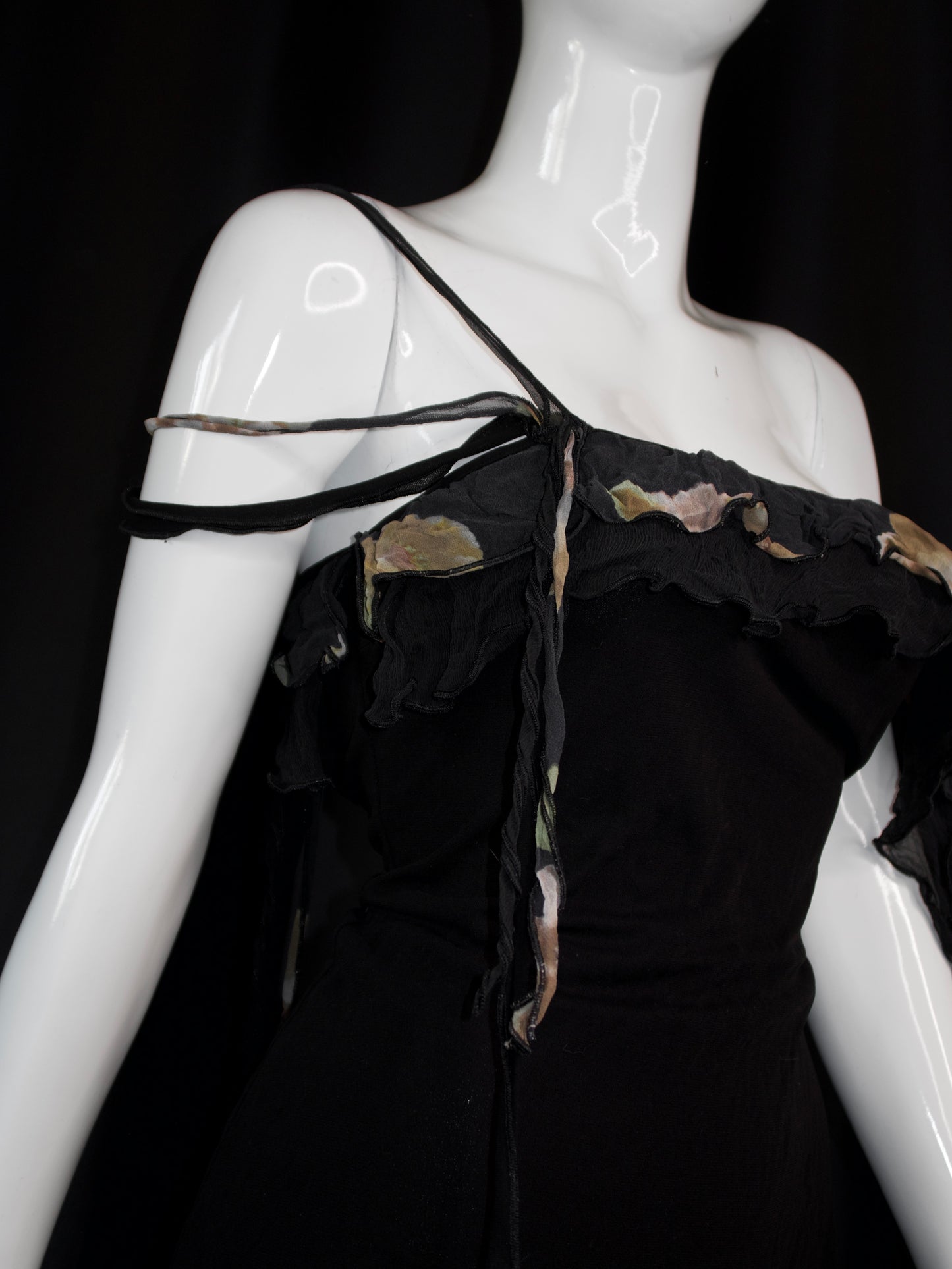 + Asymmetrical flower dress +