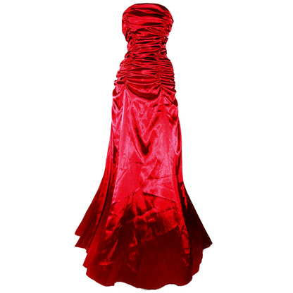 + Red drapery dress +