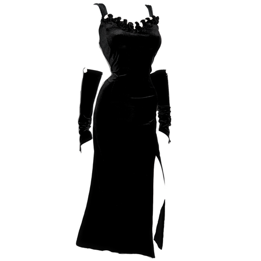 + Velvet rose dress +