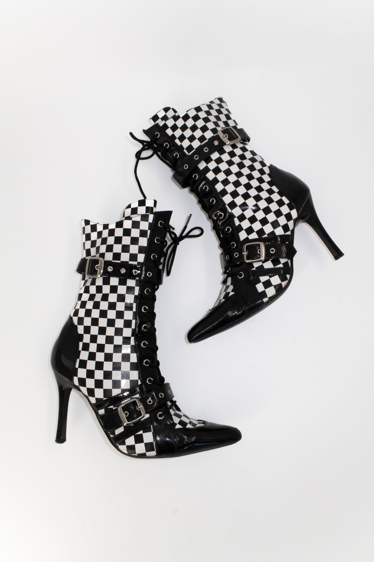 + Vintage checkered boots +