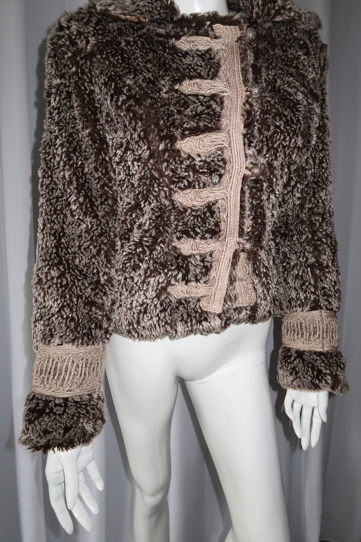 + Faux fur Napoleon jacket +