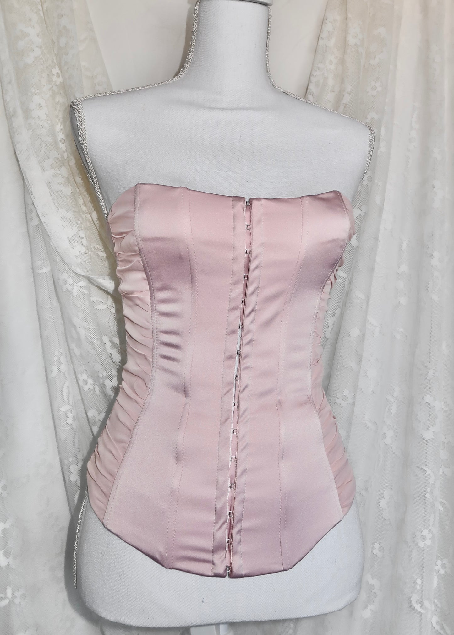 + Pink corset +
