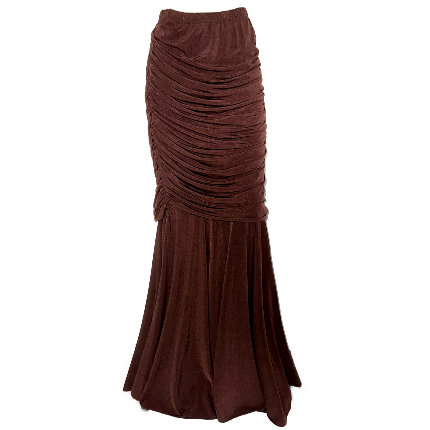 + Long drapery skirt +