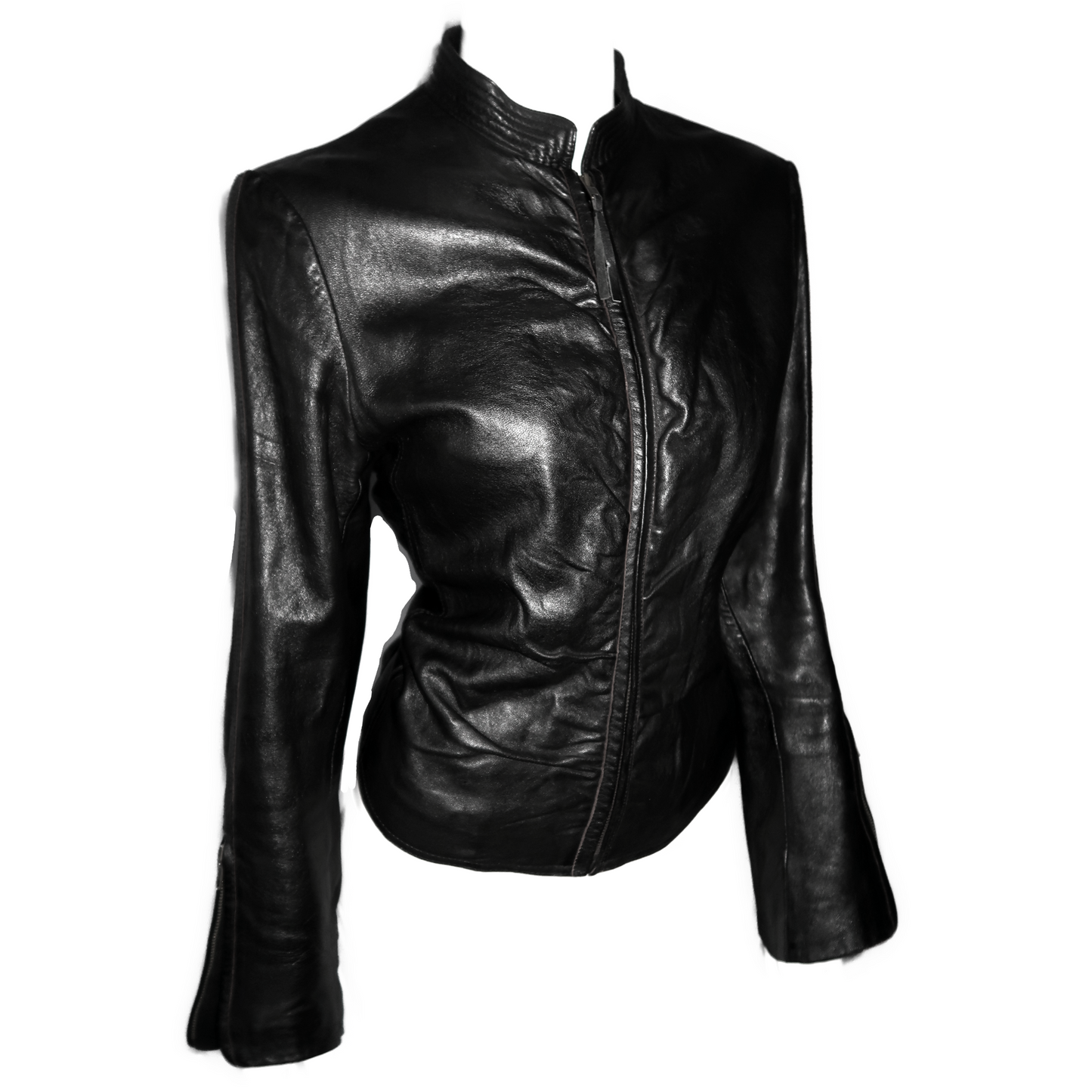 + Drapery Leather Jacket +