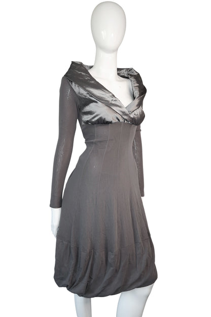 + Mesh Grey dress +