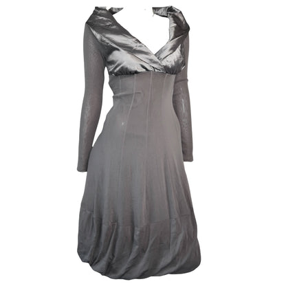 + Mesh Grey dress +