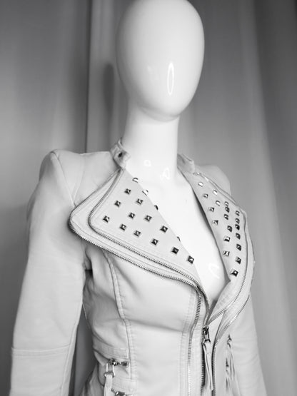 + Studded Power Shoulder Jacket +