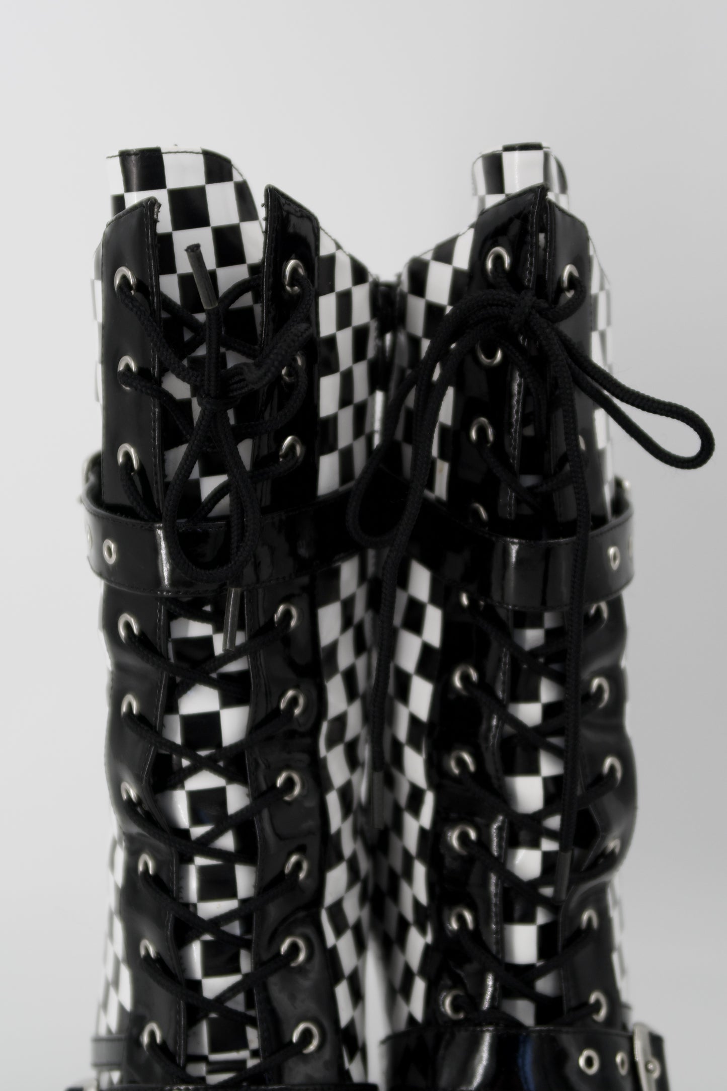+ Vintage checkered boots +