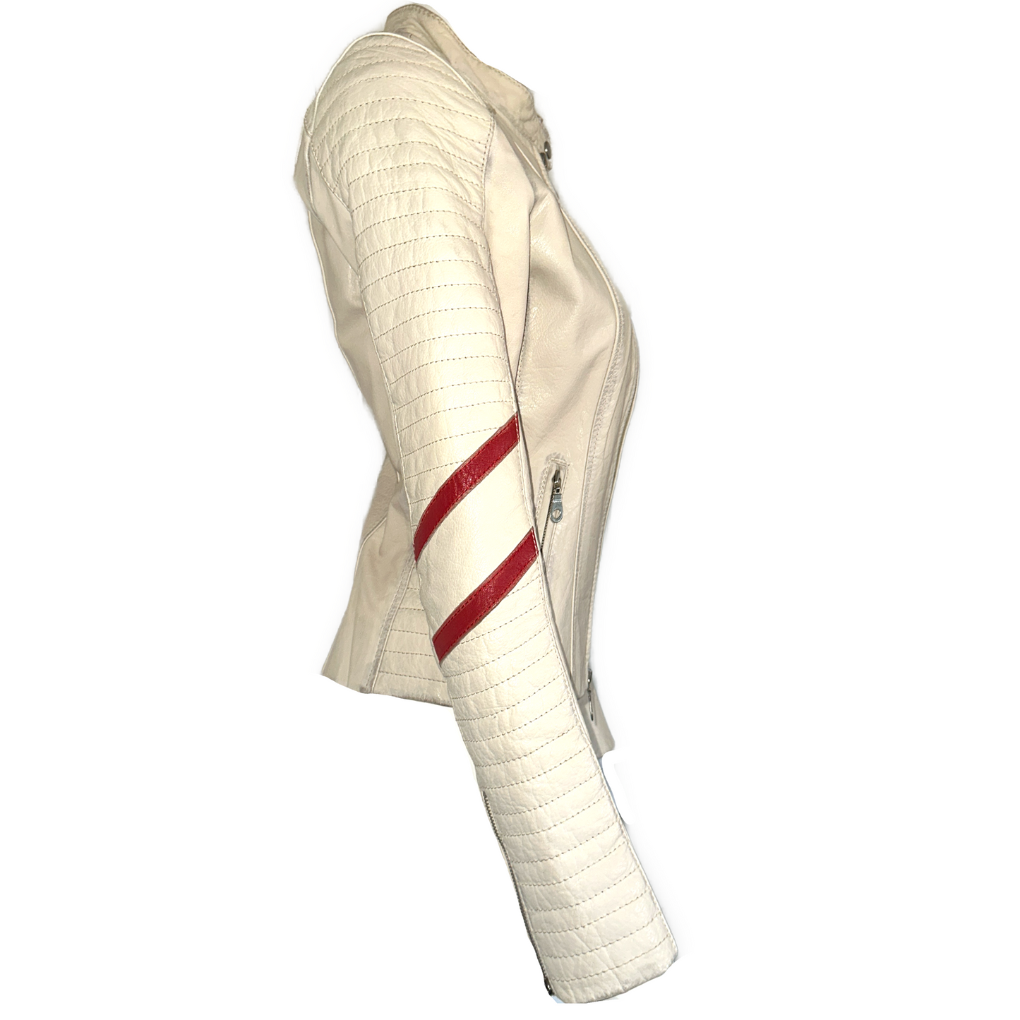 + Leather moto jacket +