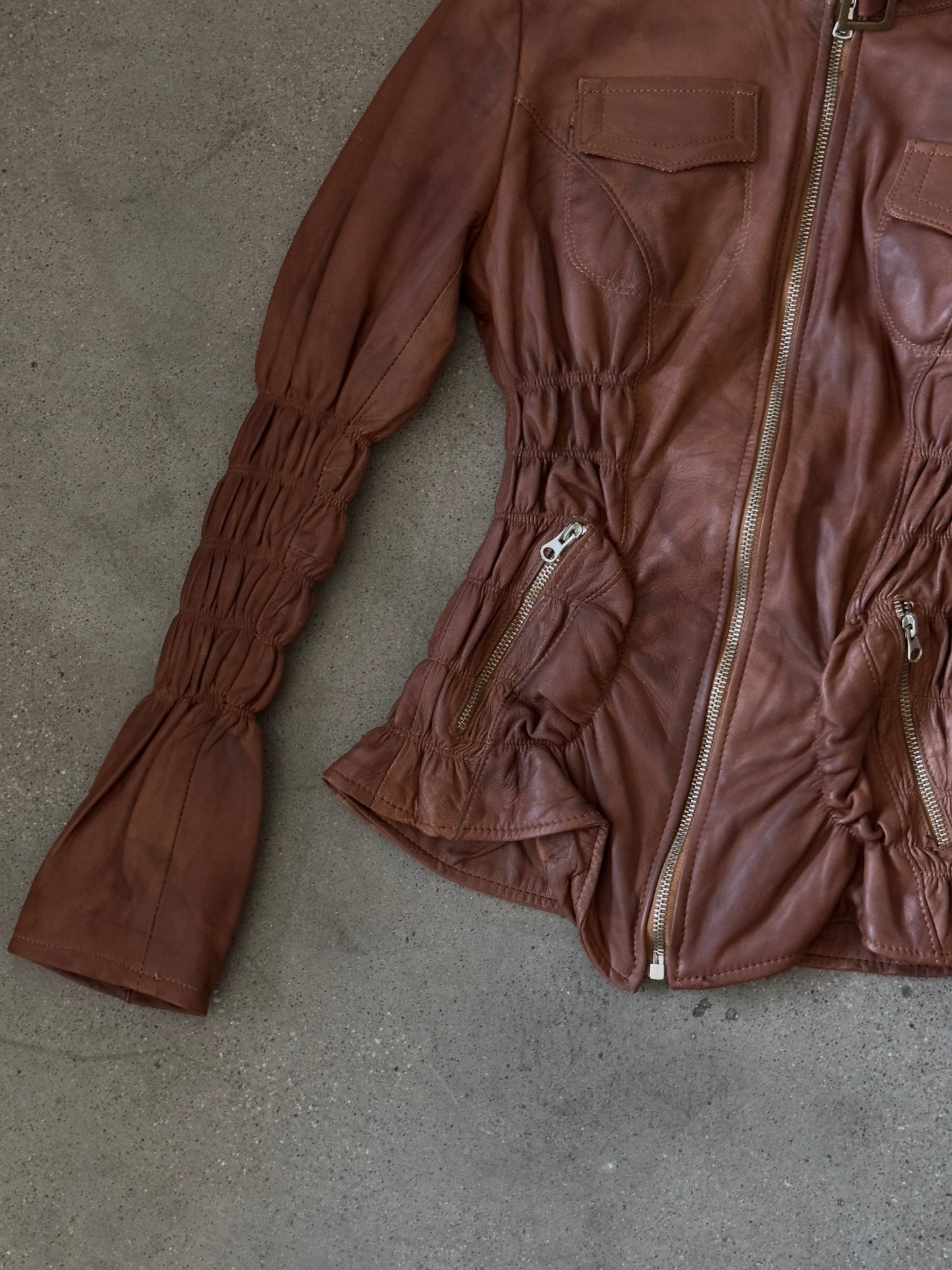 + Vintage Italian leather jacket +