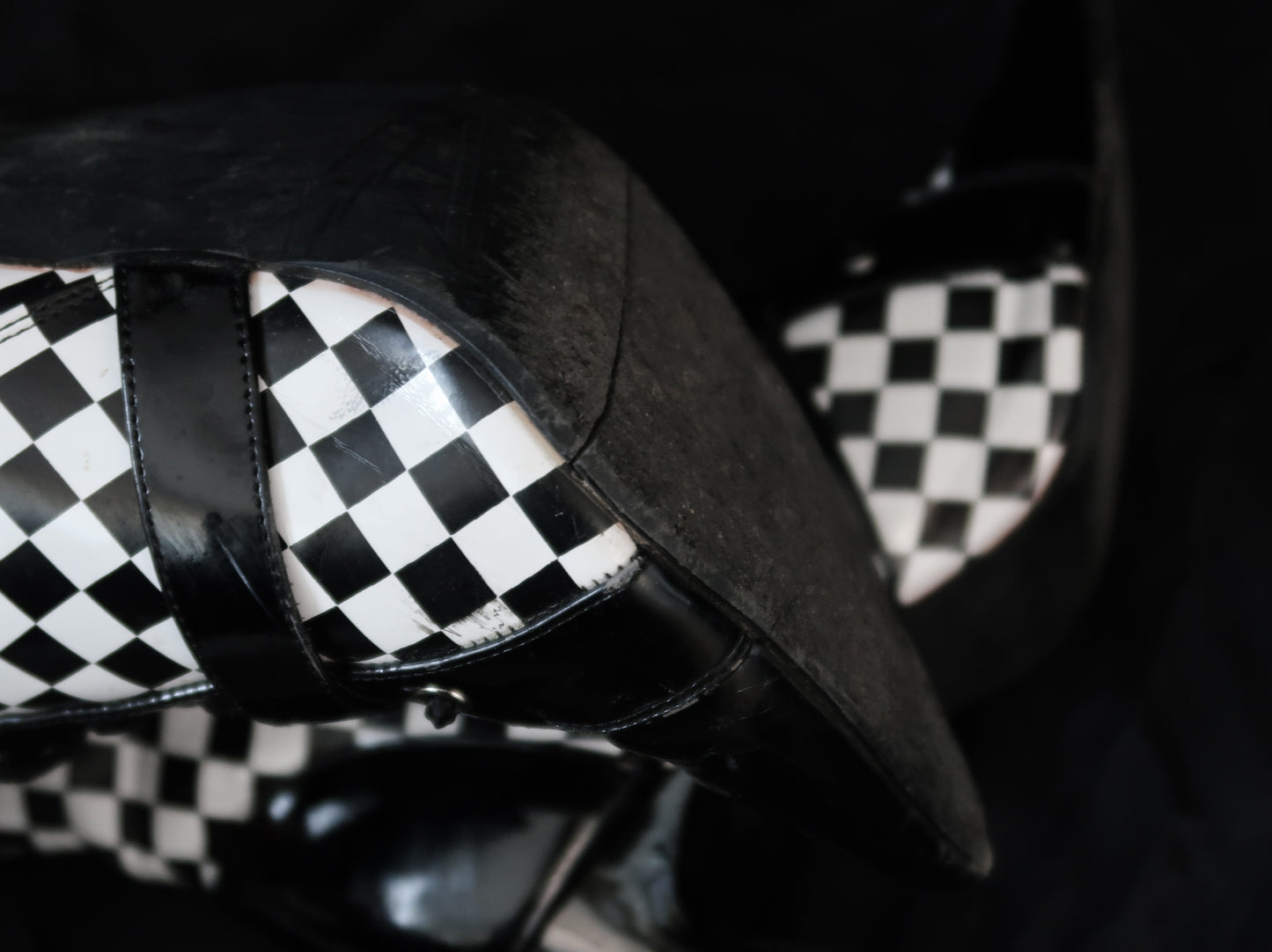 + Vintage checkered boots +