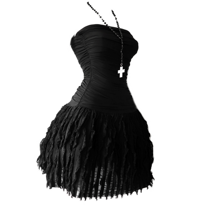 + Black bubble dress +