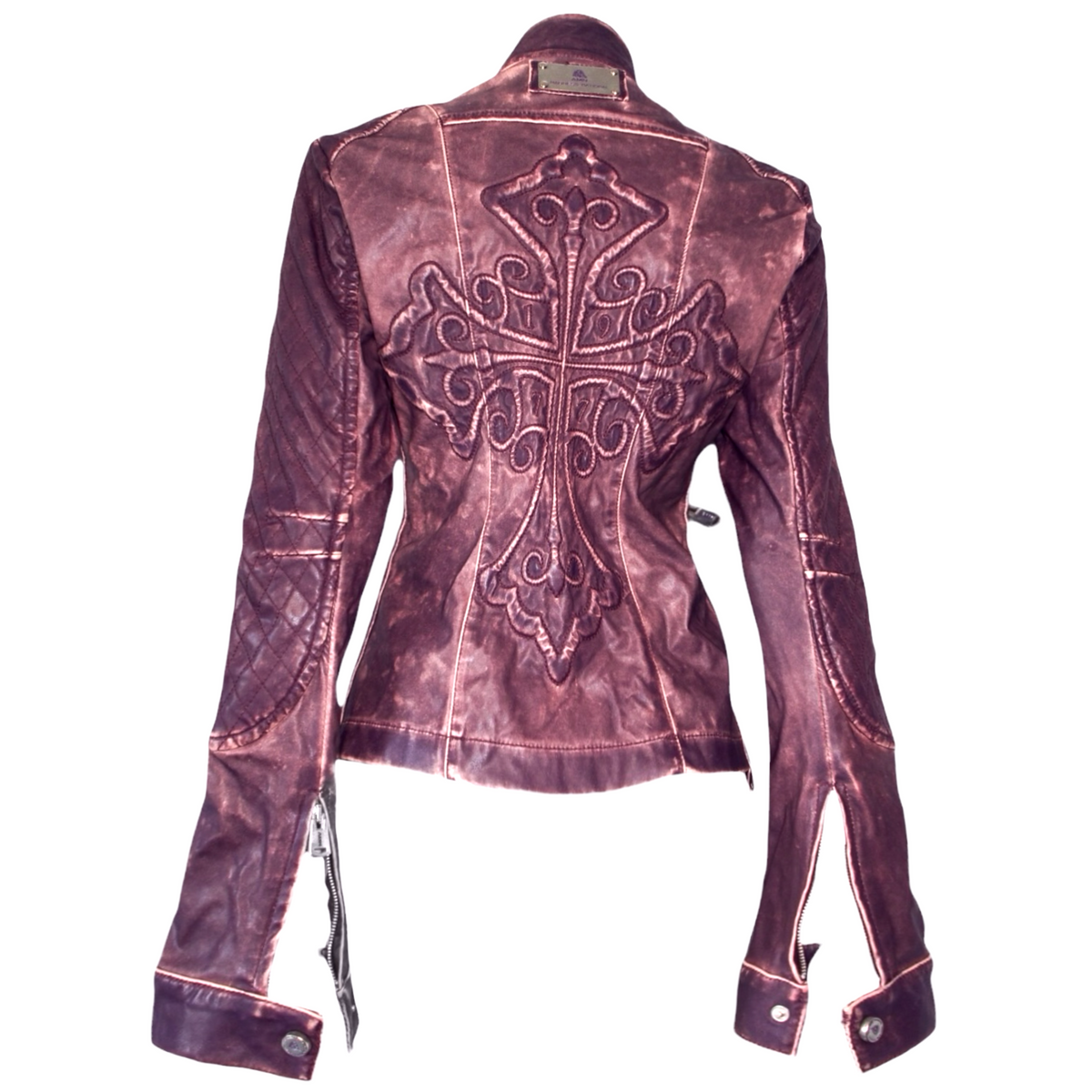 + Cross purple biker jacket +