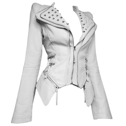 + Studded Power Shoulder Jacket +