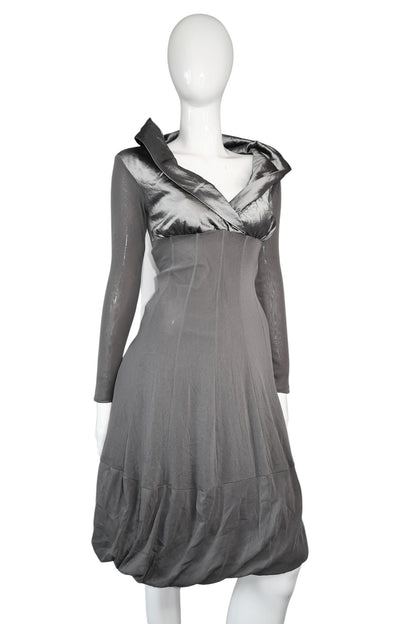 + Mesh Grey dress +