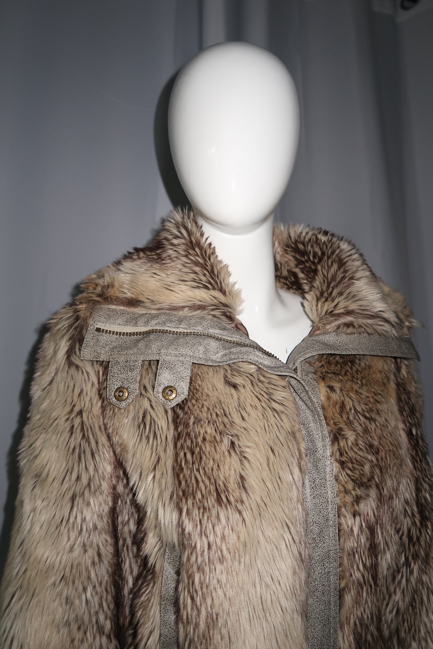 + Faux fur bomber jacket +