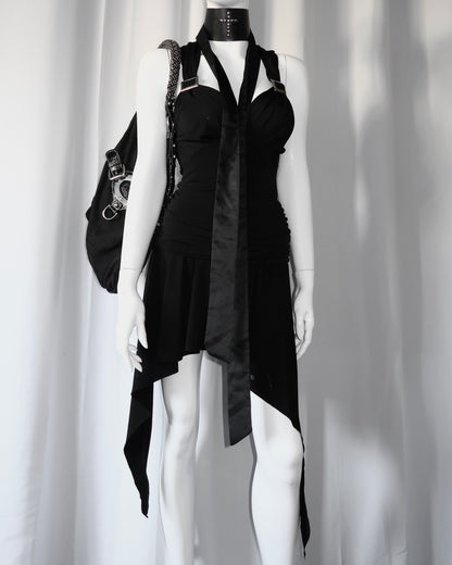 + Asymmetrical clasp dress +