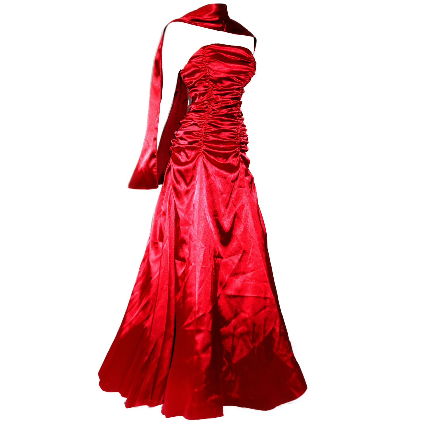 + Red drapery dress +