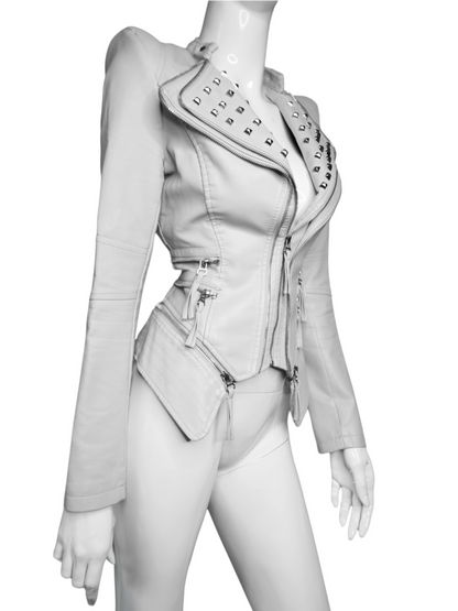 + Studded Power Shoulder Jacket +