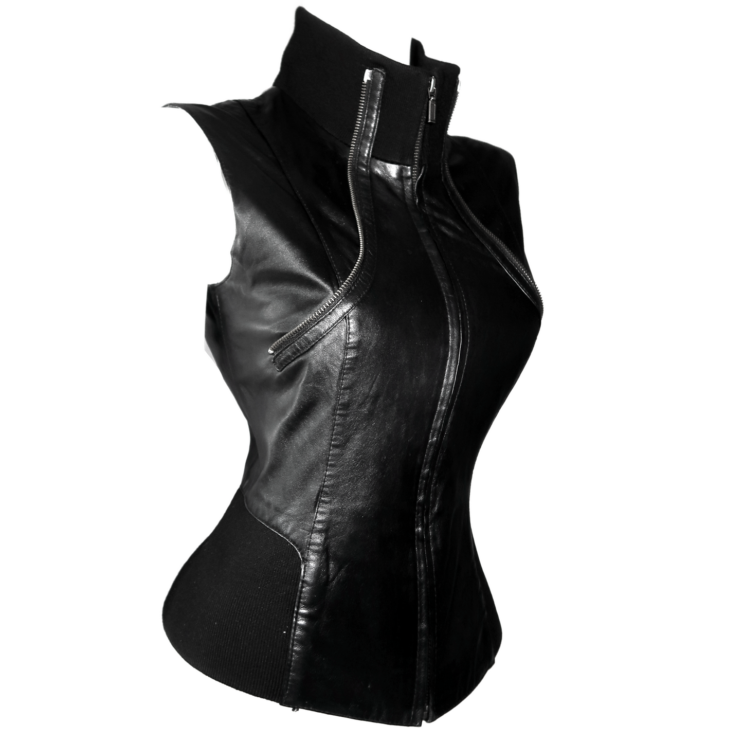 + 3-piece leather jacket +