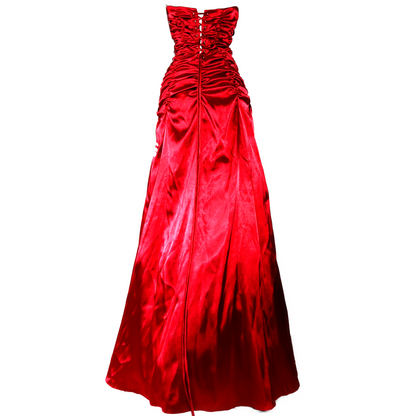 + Red drapery dress +