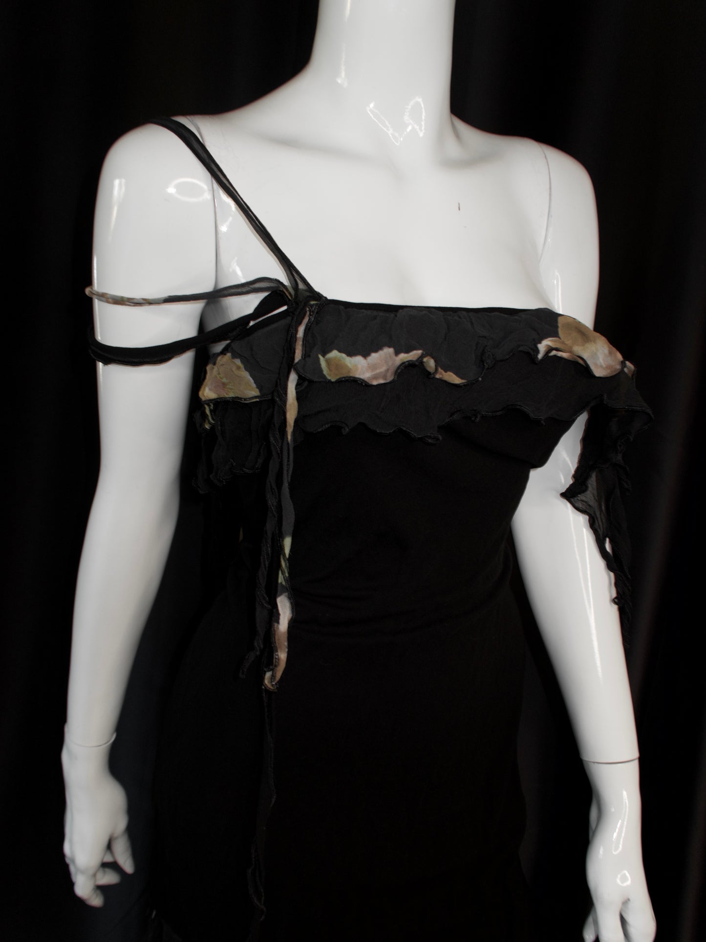 + Asymmetrical flower dress +