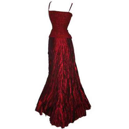 + Burgundy rose dress set +