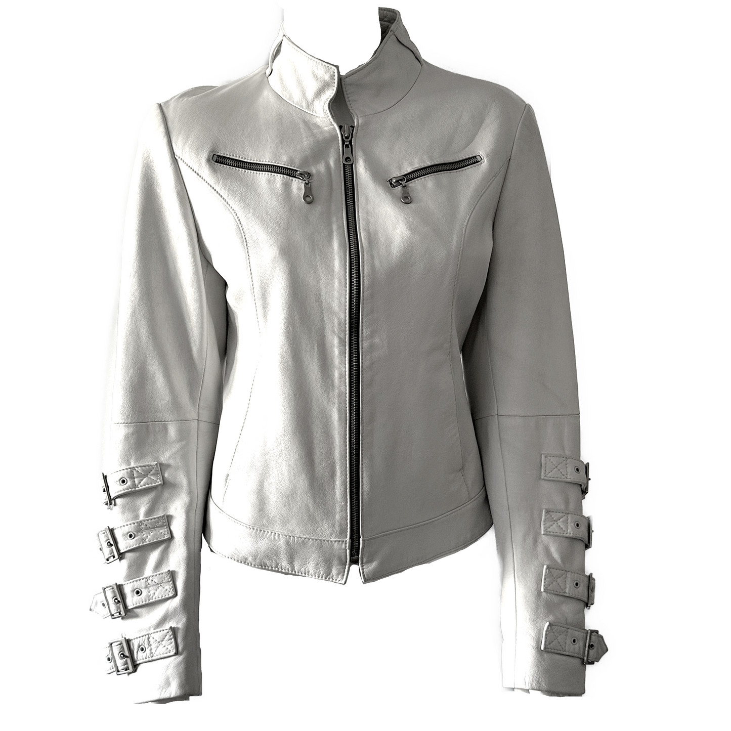 + Leather bondage jacket +