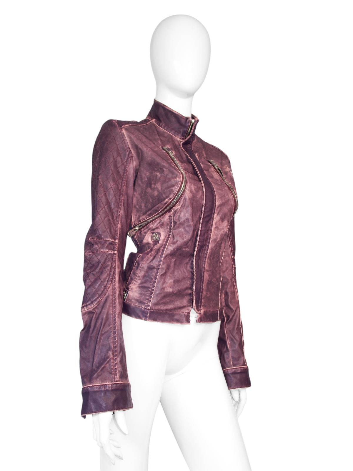 + Cross purple biker jacket +