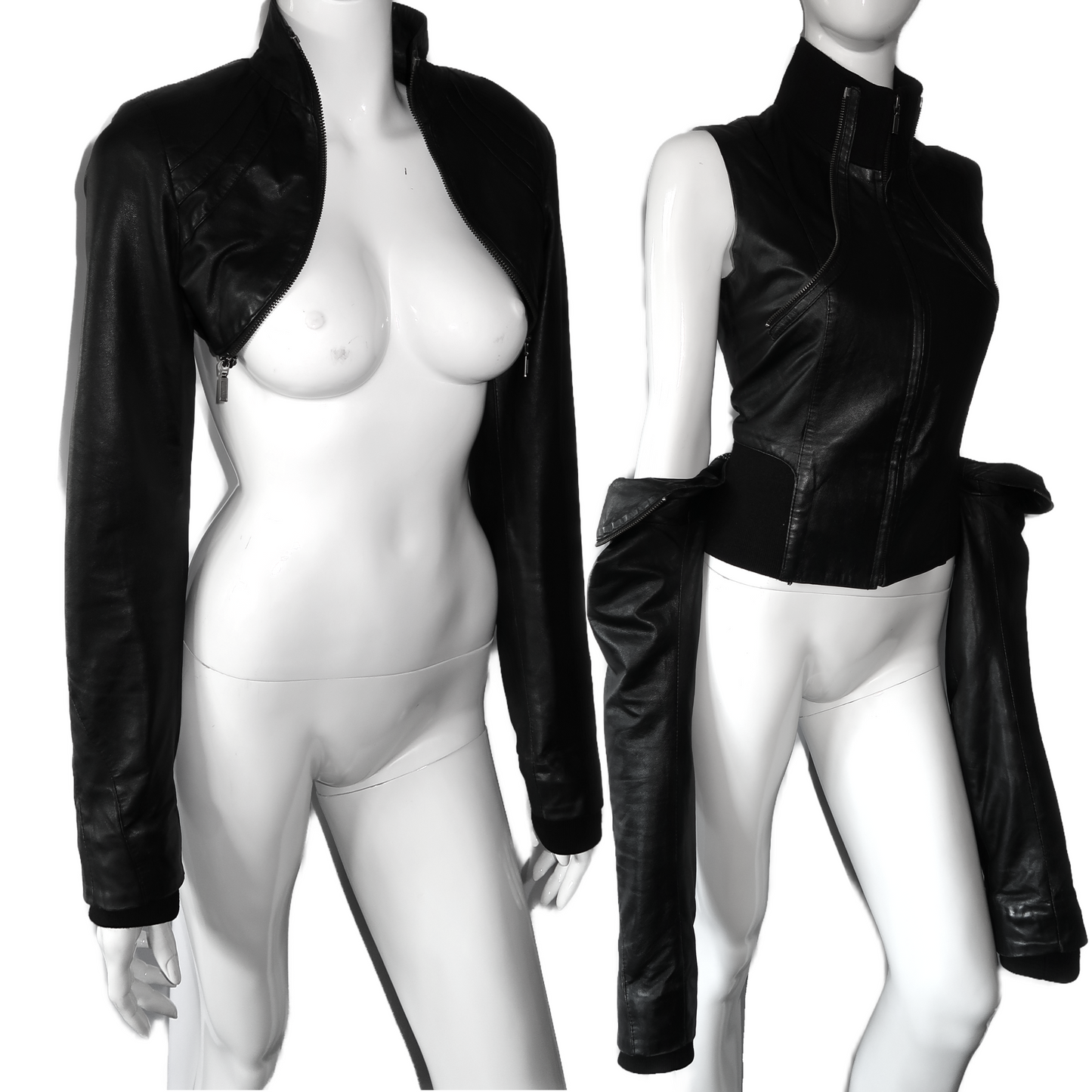 + 3-piece leather jacket +