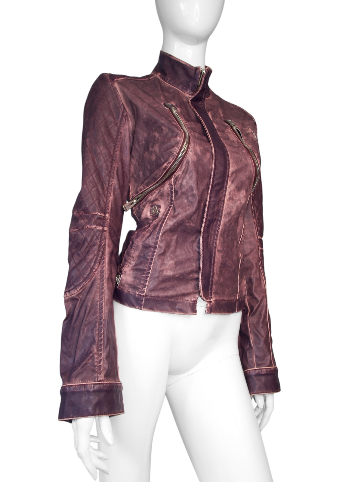 + Cross purple biker jacket +