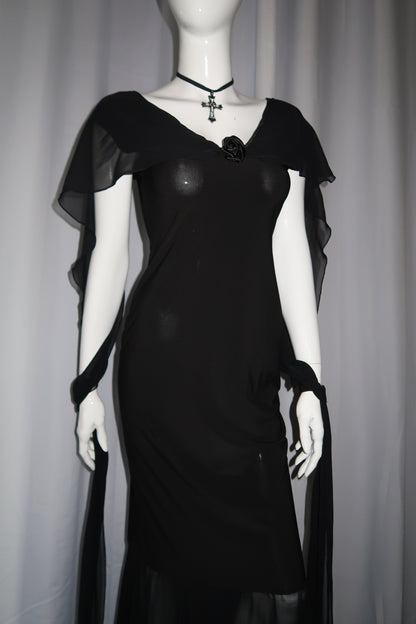 + Rose long dress +