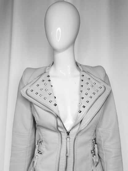 + Studded Power Shoulder Jacket +