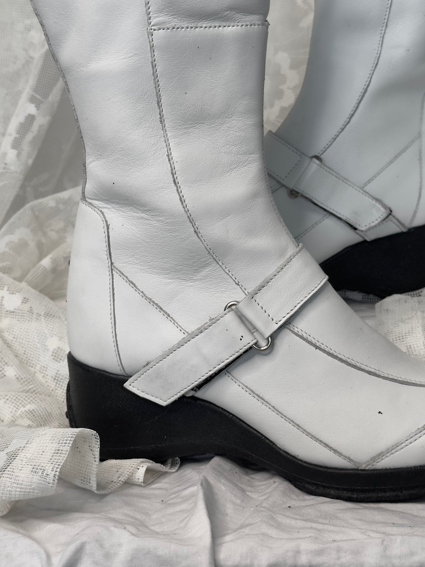 + Futuristic leather boots +