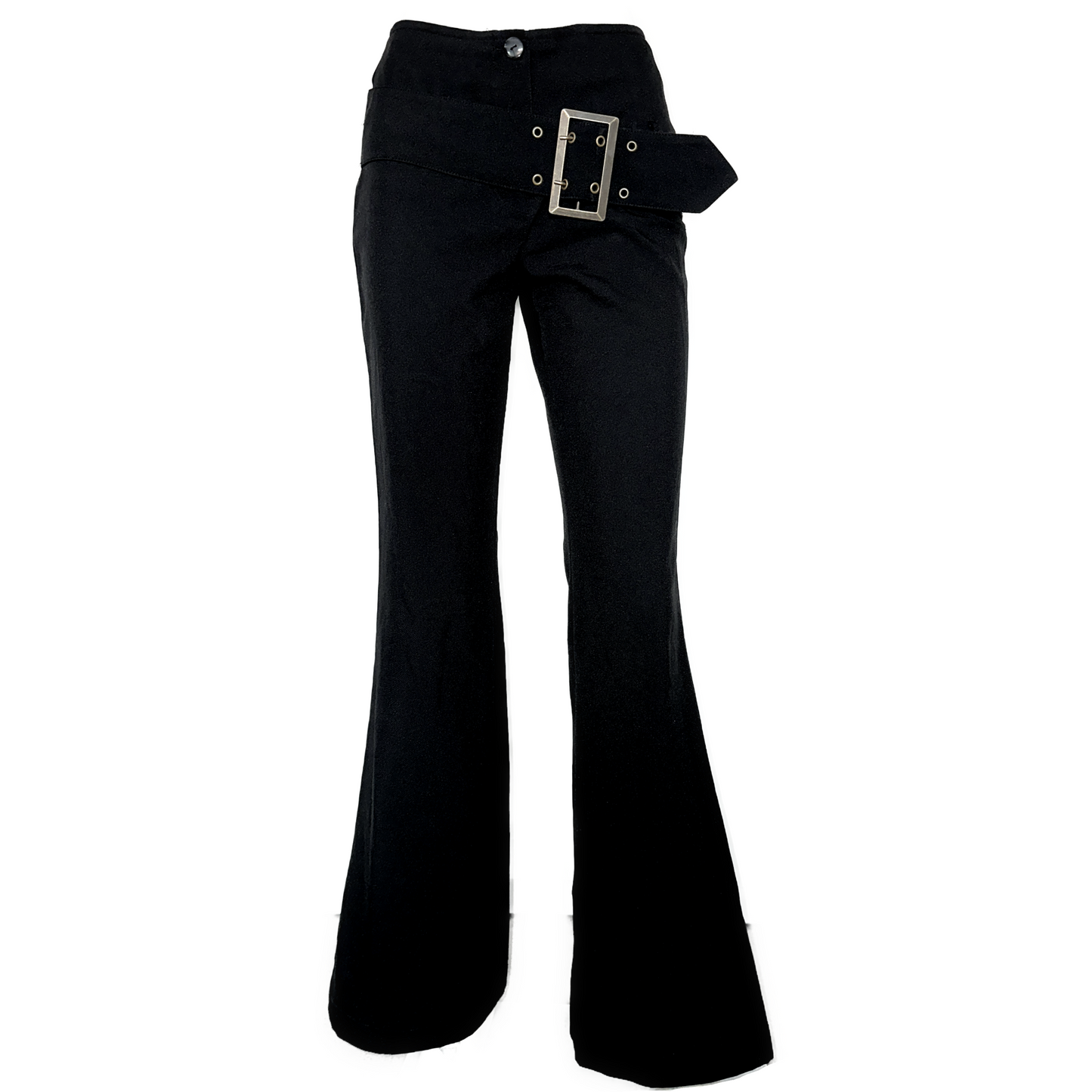 + Flared pants with clasp +