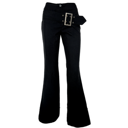 + Flared pants with clasp +