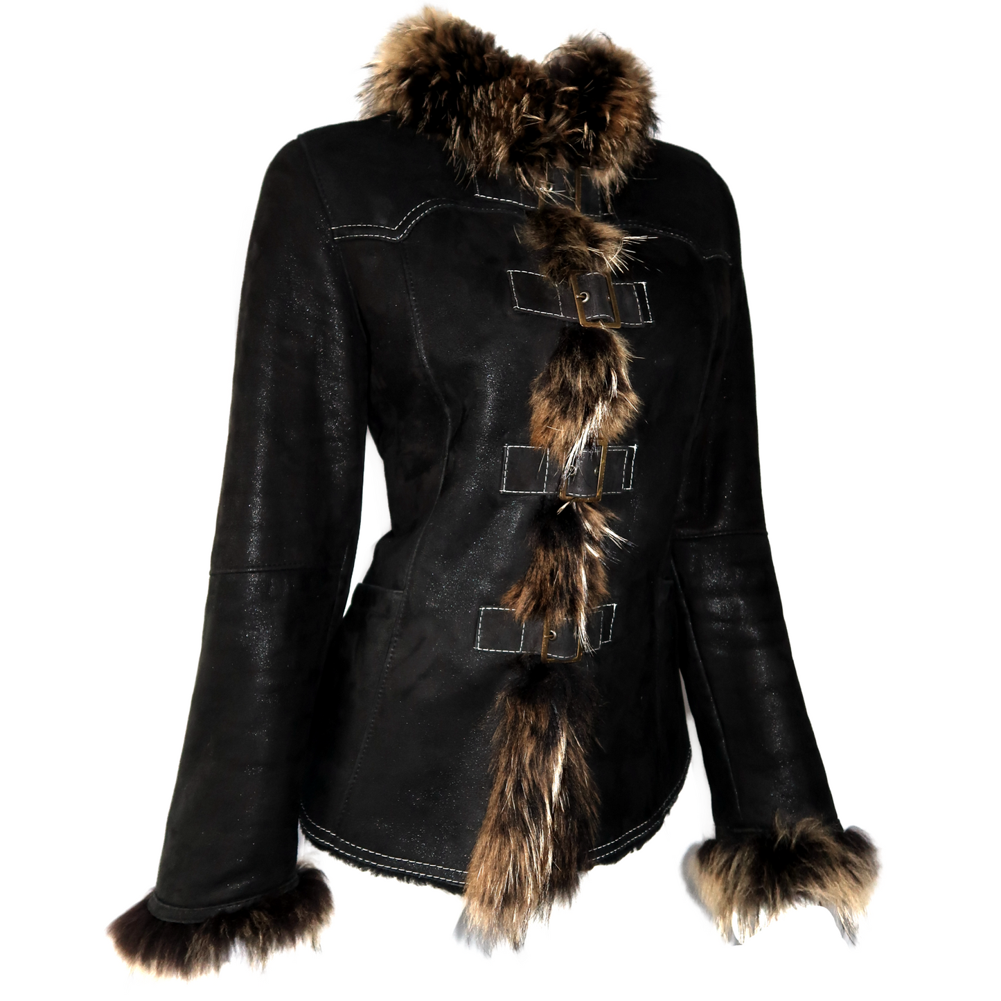 + Clasp Afghan coat +