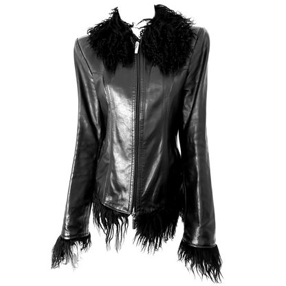 + Leather jacket +