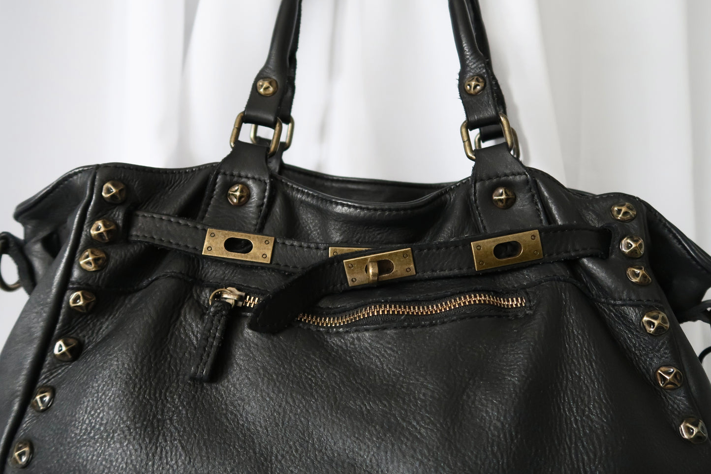 + Studded Firkin Bag +