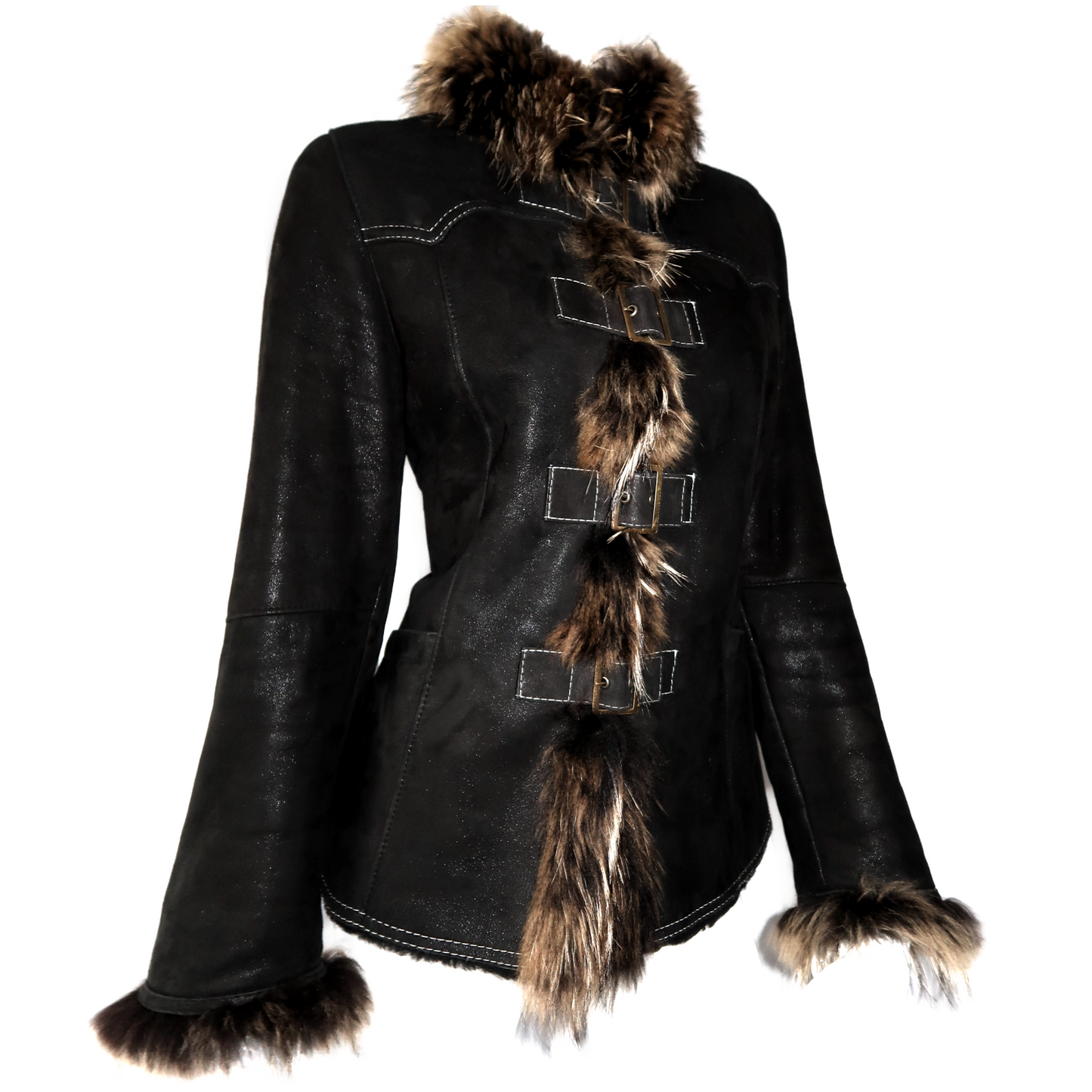 + Clasp Afghan coat +