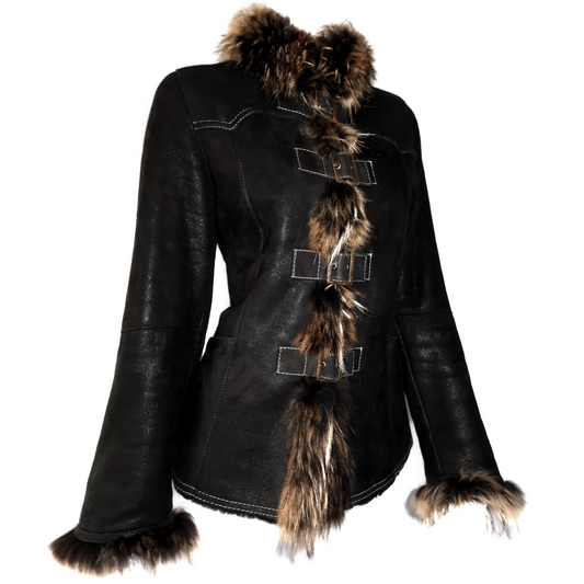 + Clasp Afghan coat +