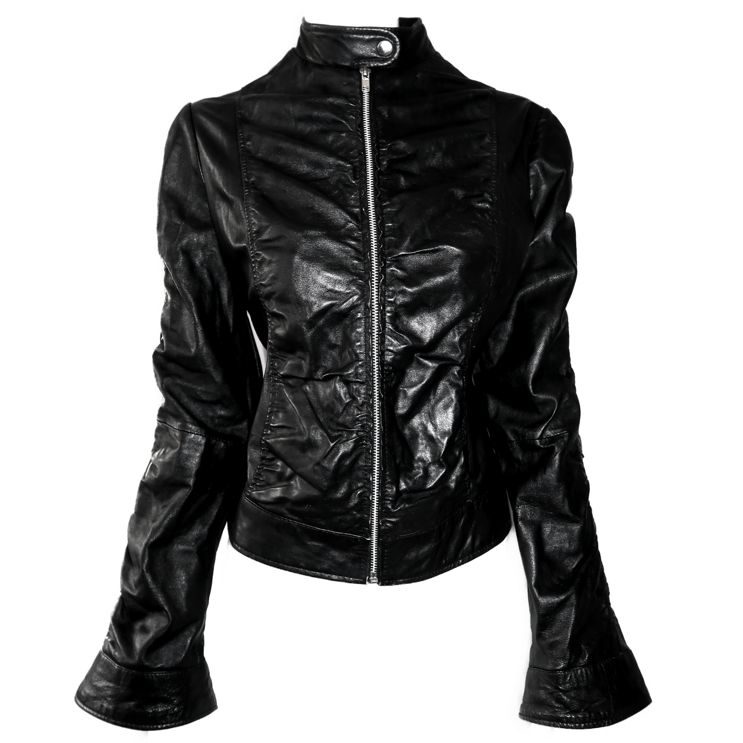 + Drapery biker jacket +