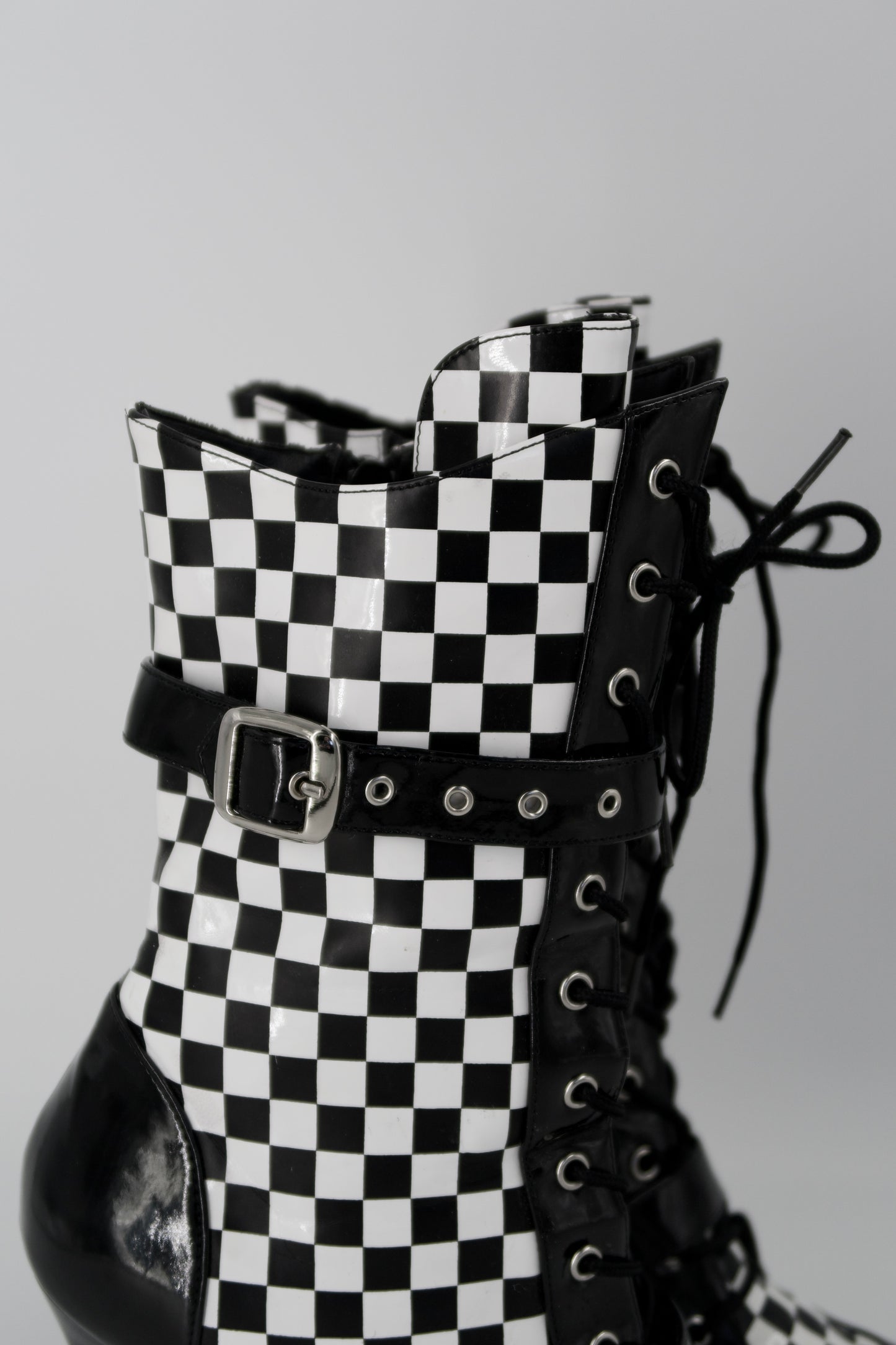 + Vintage checkered boots +