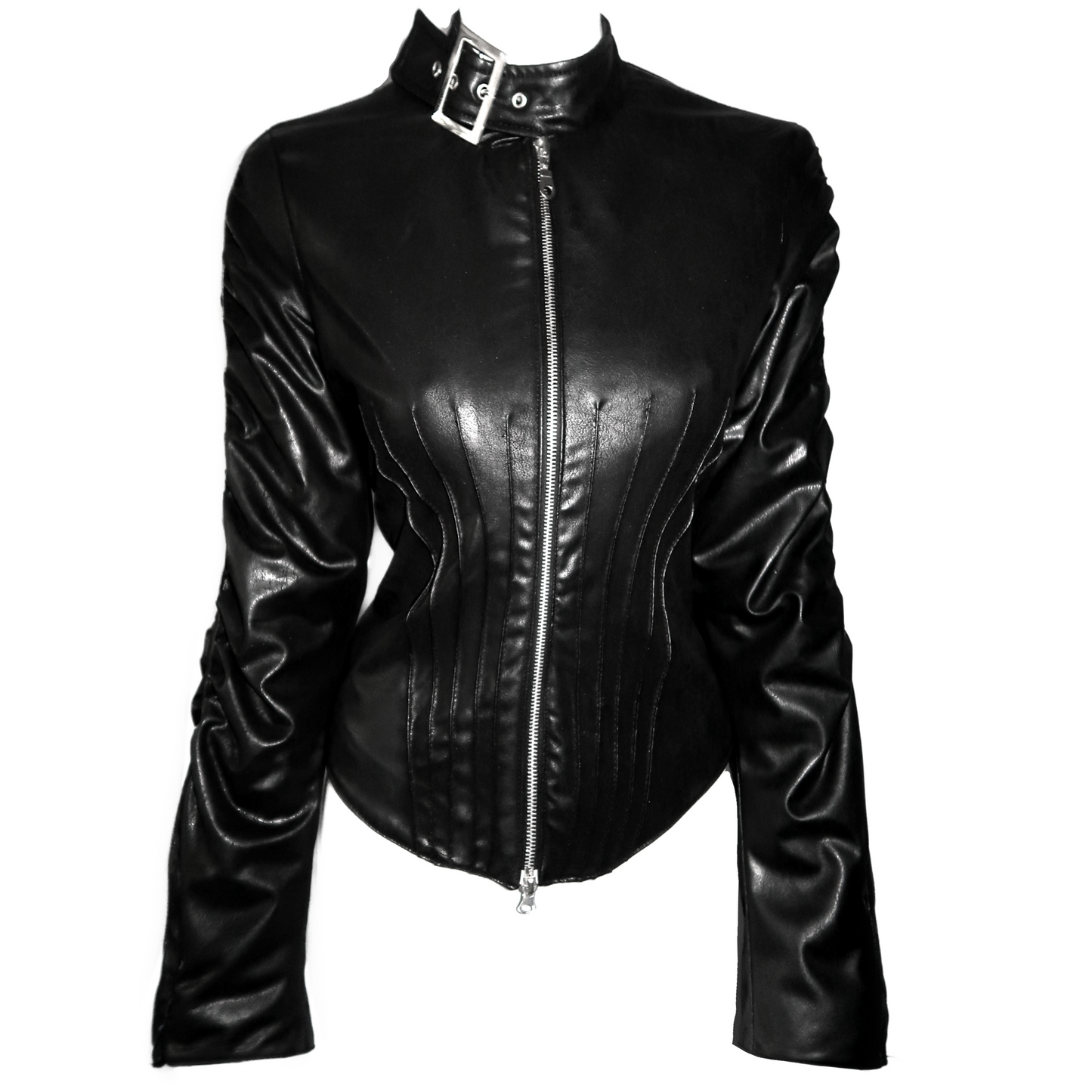 + Leather corset jacket +