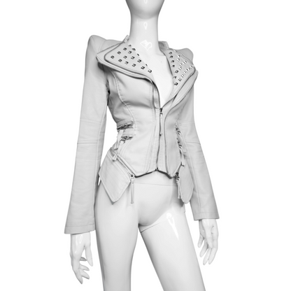 + Studded Power Shoulder Jacket +