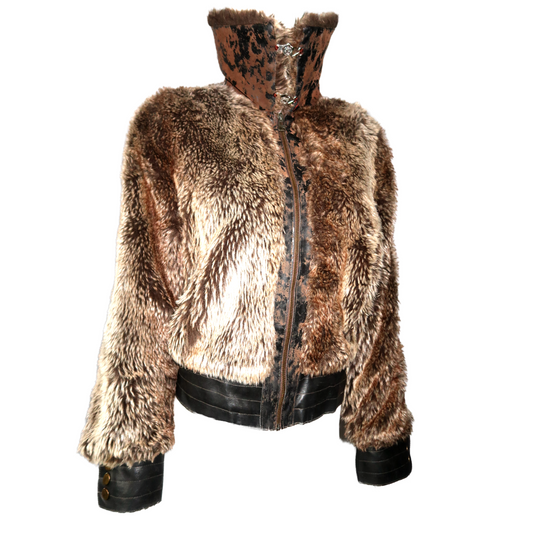 + Faux fur jacket +