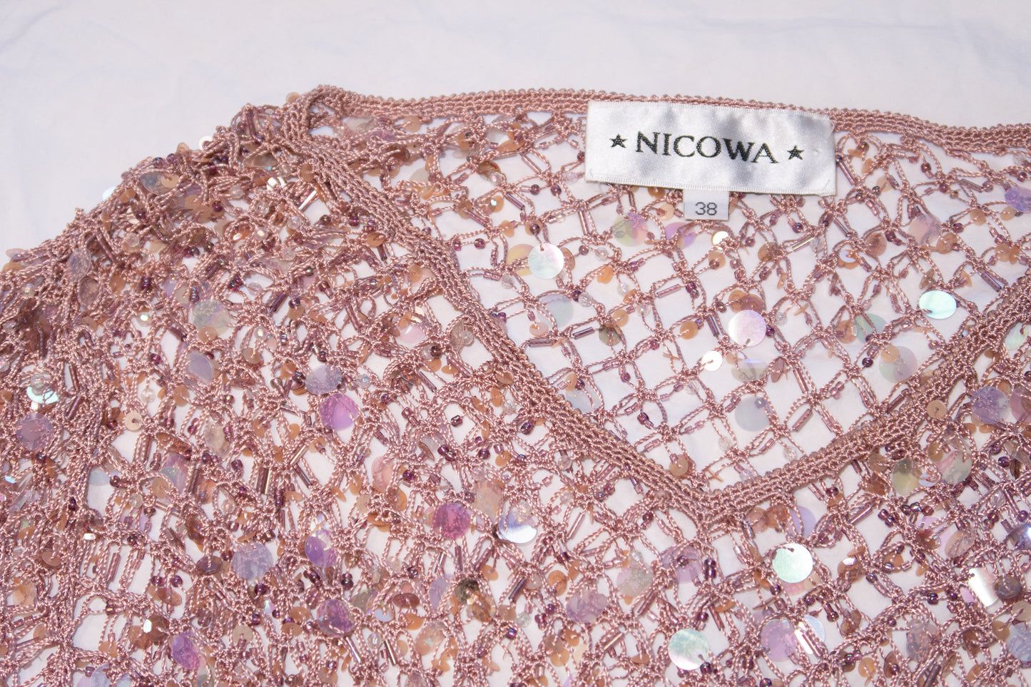 + Sequin net knit +