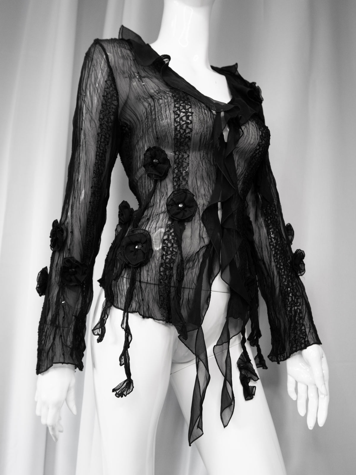+ Mesh flower shirt +
