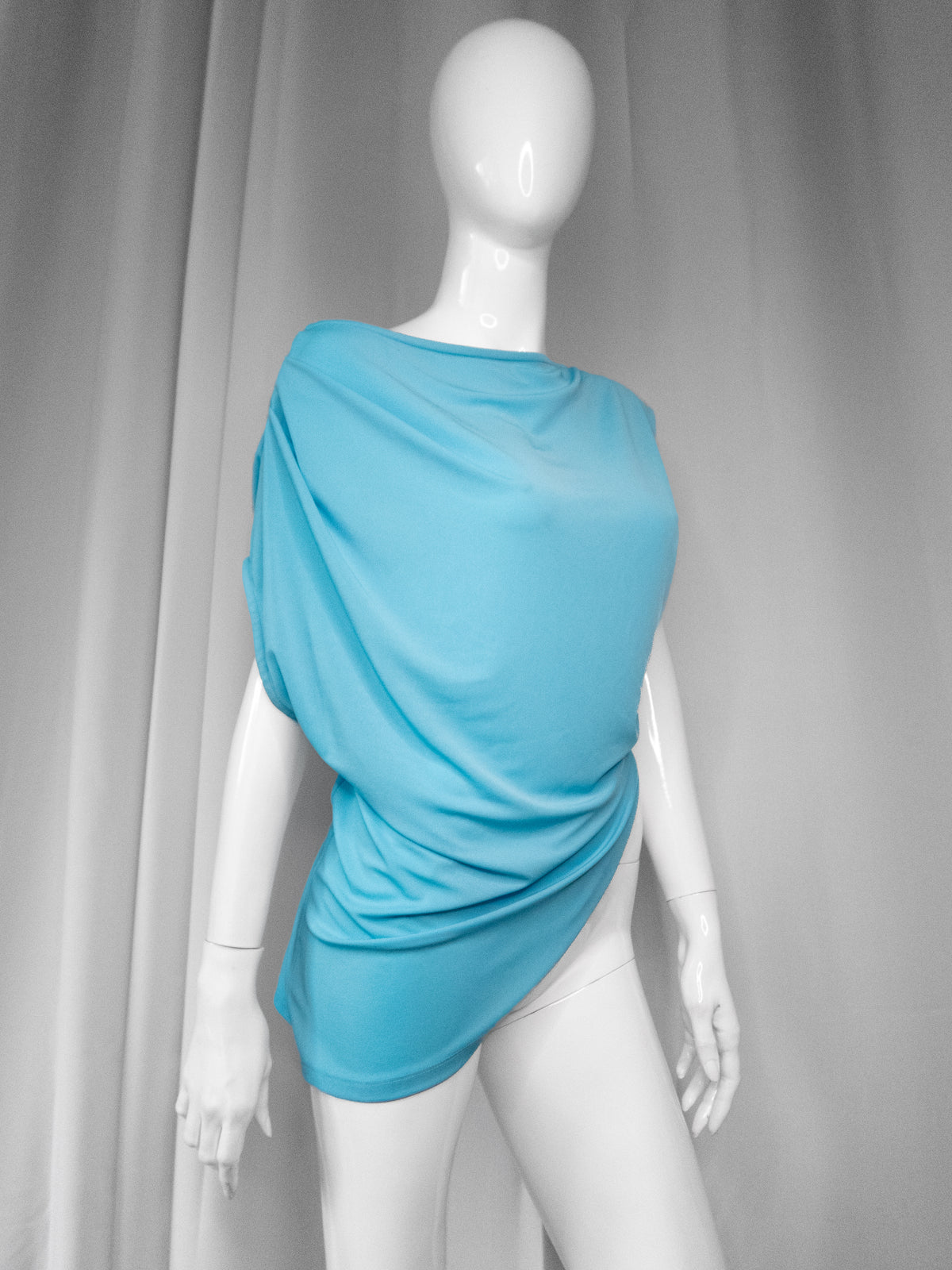 + Blue asymmetrical tunic +