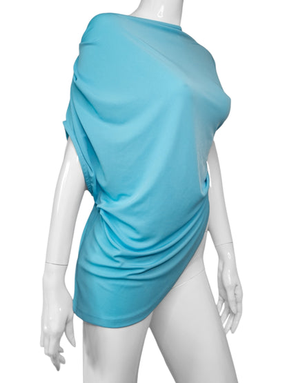 + Blue asymmetrical tunic +